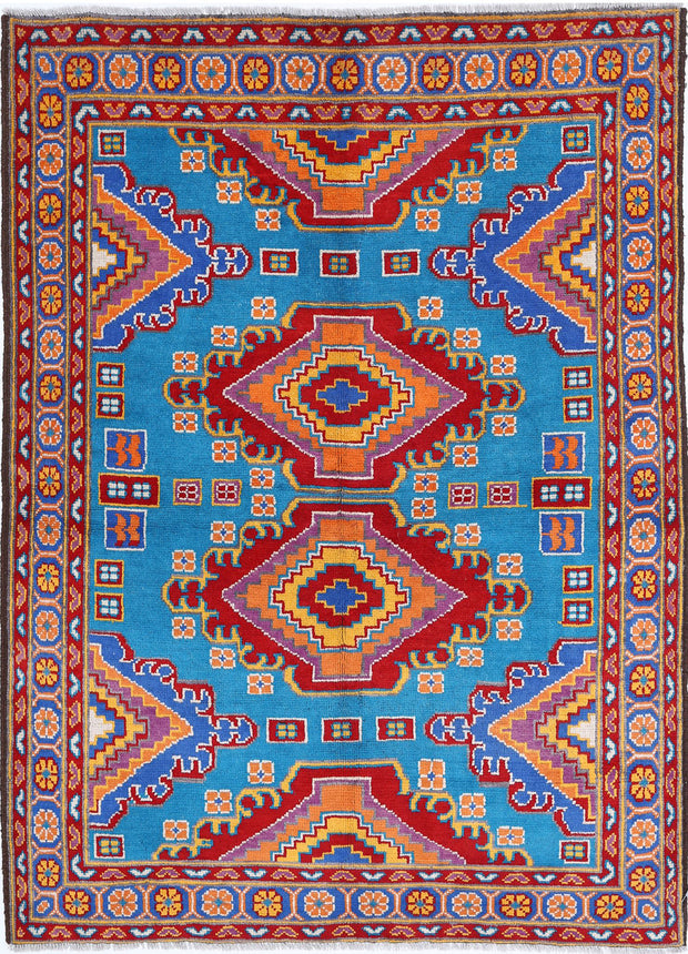 Hand Knotted Baluch Revival Wool Rug 4' 9" x 6' 8" - No. AT60024