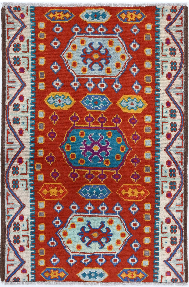 Hand Knotted Baluch Revival Wool Rug 2' 6" x 4' 1" - No. AT51941
