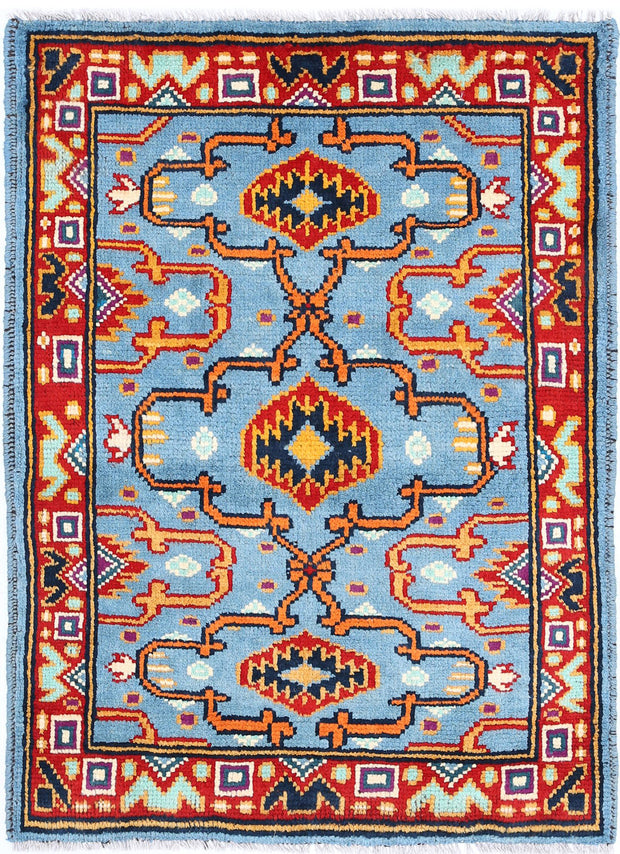 Hand Knotted Baluch Revival Wool Rug 2' 9" x 3' 10" - No. AT95912