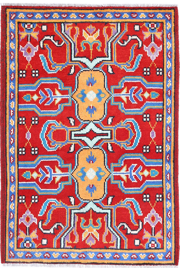 Hand Knotted Baluch Revival Wool Rug 2' 8" x 3' 11" - No. AT19533