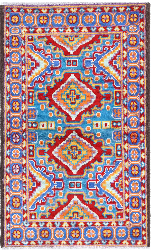 Hand Knotted Baluch Revival Wool Rug 2' 5" x 4' 4" - No. AT70879
