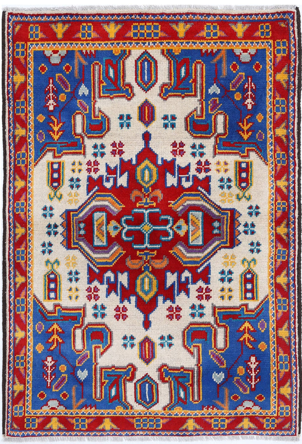 Hand Knotted Baluch Revival Wool Rug 3' 2" x 4' 10" - No. AT87776