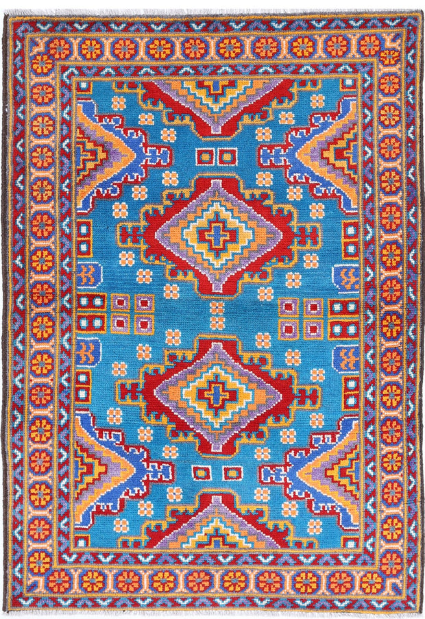 Hand Knotted Baluch Revival Wool Rug 3' 4" x 5' 0" - No. AT65063
