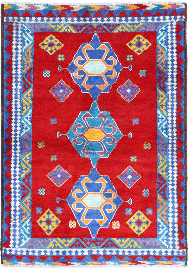 Hand Knotted Baluch Revival Wool Rug 3' 0" x 4' 10" - No. AT36728