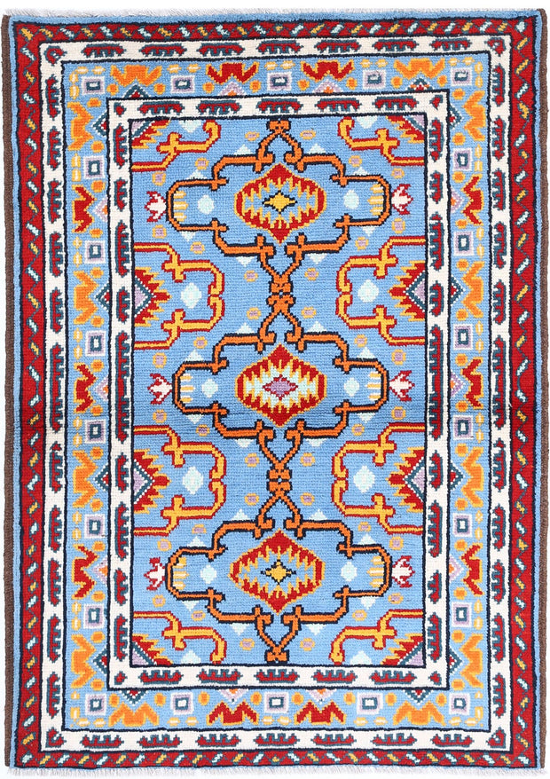 Hand Knotted Baluch Revival Wool Rug 3' 5" x 5' 0" - No. AT42173