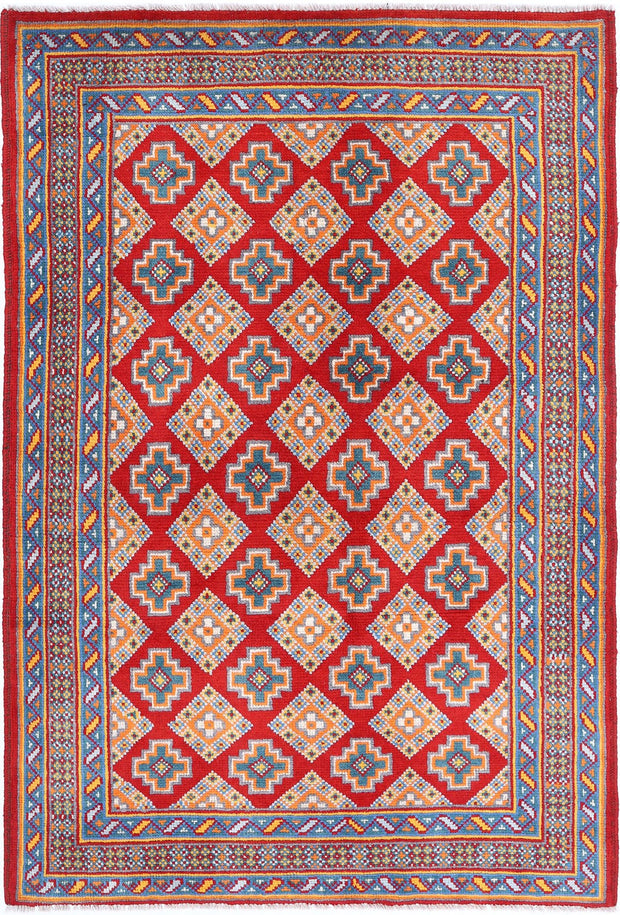 Hand Knotted Baluch Revival Wool Rug 3' 11" x 6' 1" - No. AT85828