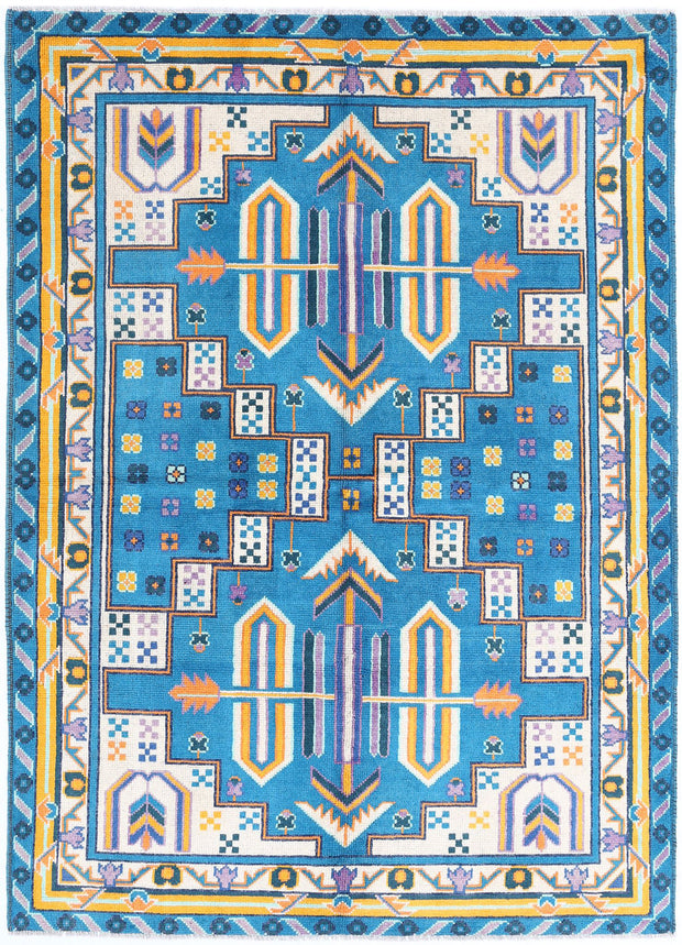 Hand Knotted Baluch Revival Wool Rug 5' 6" x 7' 8" - No. AT67138