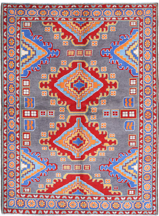 Hand Knotted Baluch Revival Wool Rug 5' 8" x 7' 9" - No. AT79882