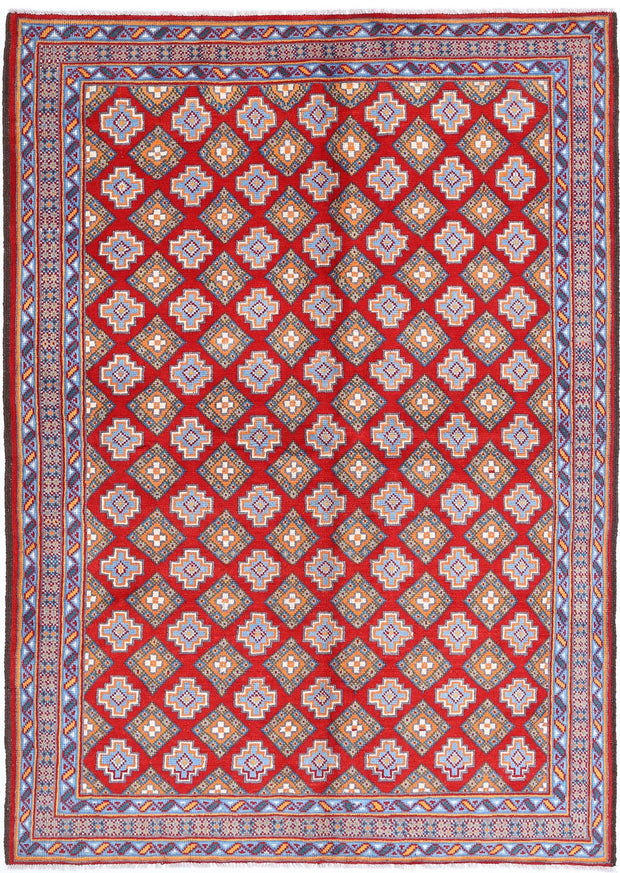 Hand Knotted Baluch Revival Wool Rug 5' 8" x 7' 11" - No. AT31898