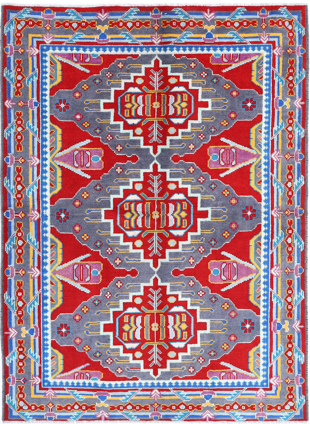 Hand Knotted Baluch Revival Wool Rug 5' 7" x 7' 9" - No. AT51200