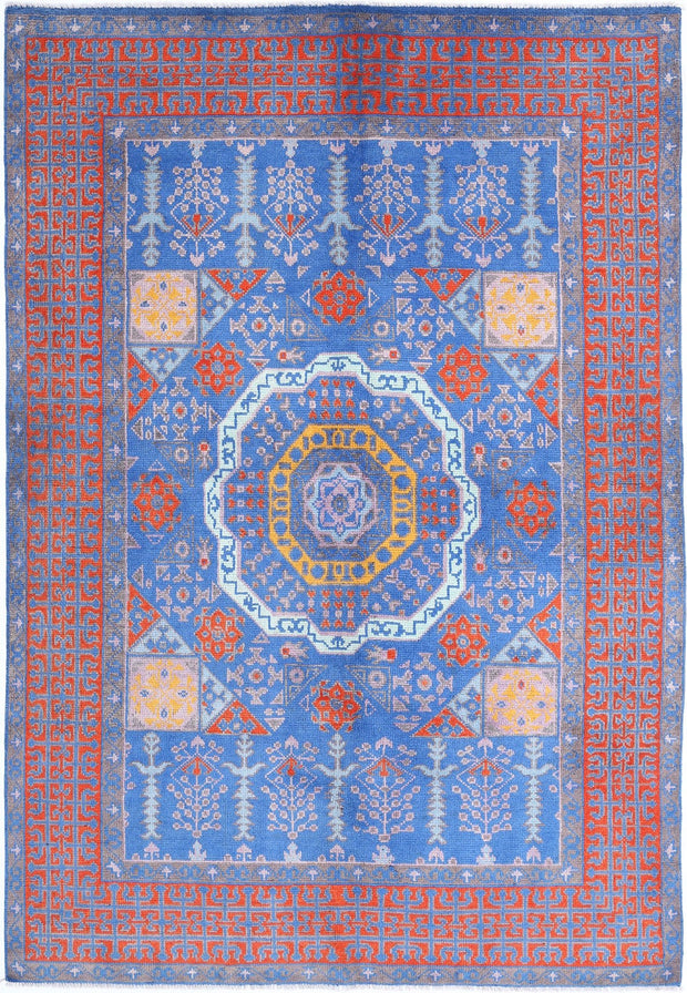 Hand Knotted Baluch Revival Wool Rug 5' 7" x 8' 2" - No. AT53419