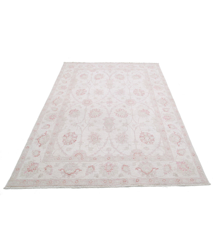 Afghan Serenity Rug 5' 4" x 7' 7" Hand-Knotted | No. AT30007