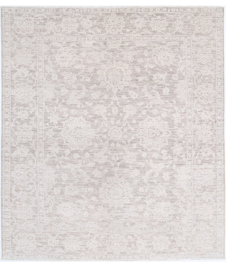Hand Knotted Serenity Wool Rug 8' 0" x 9' 1" - No. AT34075