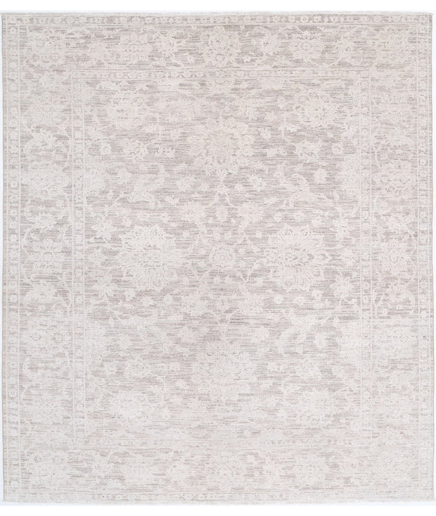 Hand Knotted Serenity Wool Rug 8' 0" x 9' 1" - No. AT34075