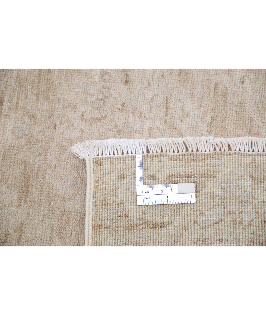 Ivory Afghan Serenity Rug 8' 8" x 11' 8" Hand-Knotted | No. AT63549