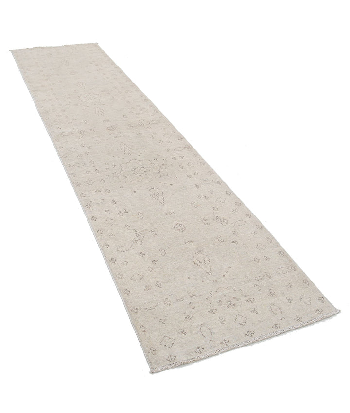 Afghan Serenity Runner Rug 2' 7" x 10' 7" Hand-Knotted | No. AT54667