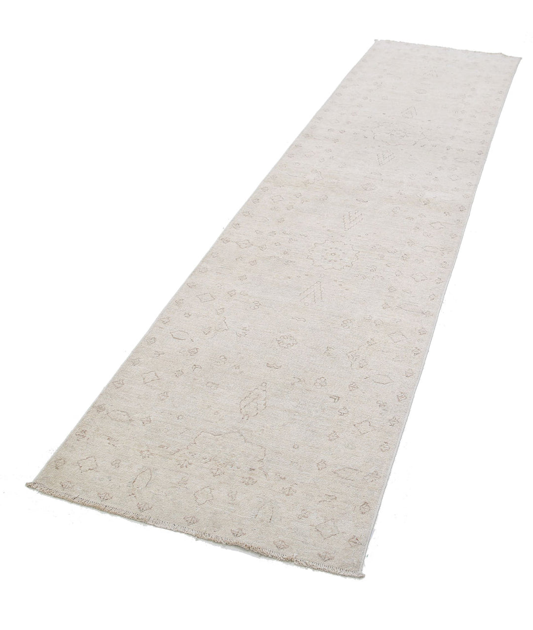 Afghan Serenity Runner Rug 2' 7" x 10' 7" Hand-Knotted | No. AT54667