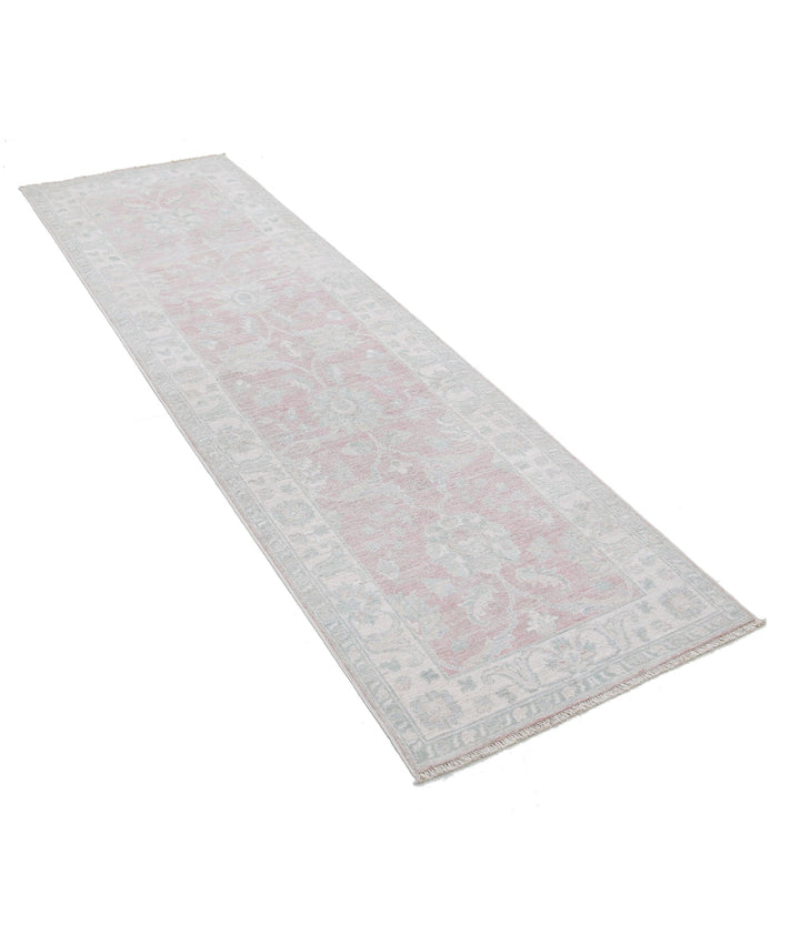Afghan Serenity Runner Rug 2' 6" x 8' 5" Hand-Knotted | No. AT98272