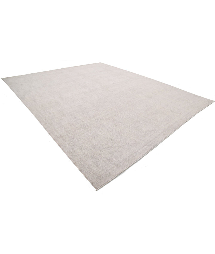 Ivory Afghan Serenity Rug 12' 1" x 14' 6" Hand-Knotted | No. AT43810