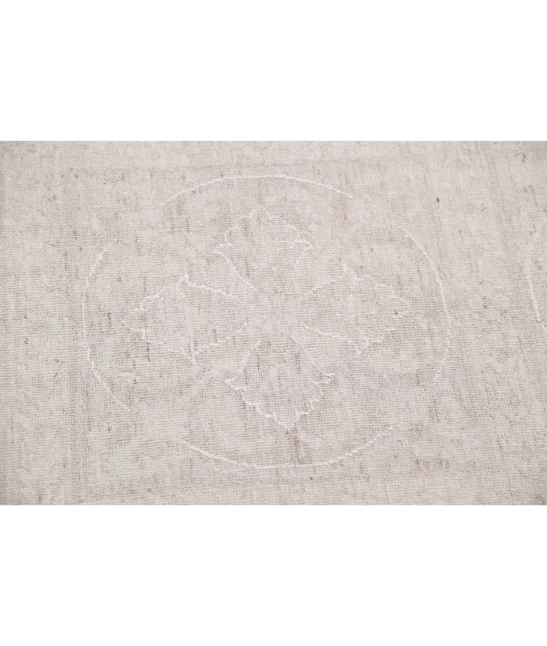 Ivory Afghan Serenity Rug 12' 1" x 14' 6" Hand-Knotted | No. AT43810