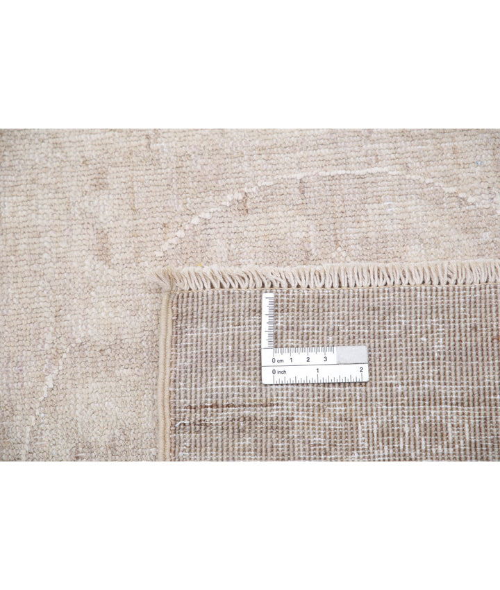Ivory Afghan Serenity Rug 12' 1" x 14' 6" Hand-Knotted | No. AT43810