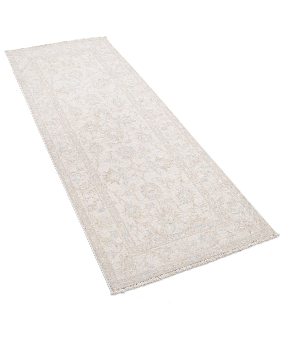 Afghan Serenity Runner Rug 2' 5" x 6' 4" Hand-Knotted | No. AT97931