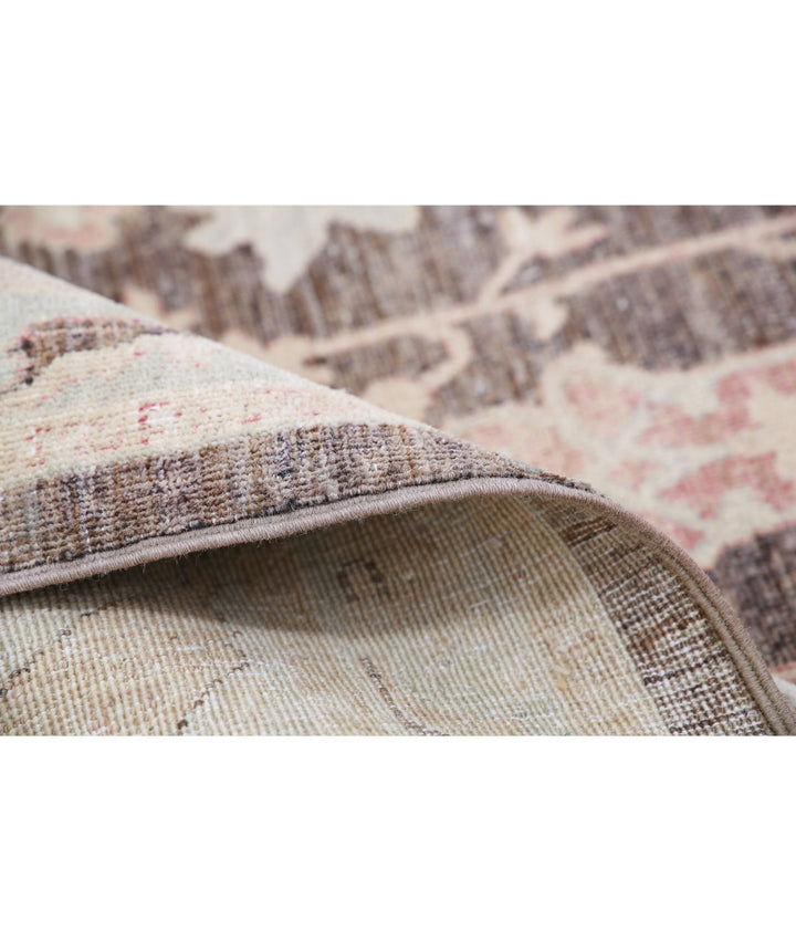 Ivory Afghan Serenity Rug 8' 8" x 11' 5" Hand-Knotted | No. AT72495