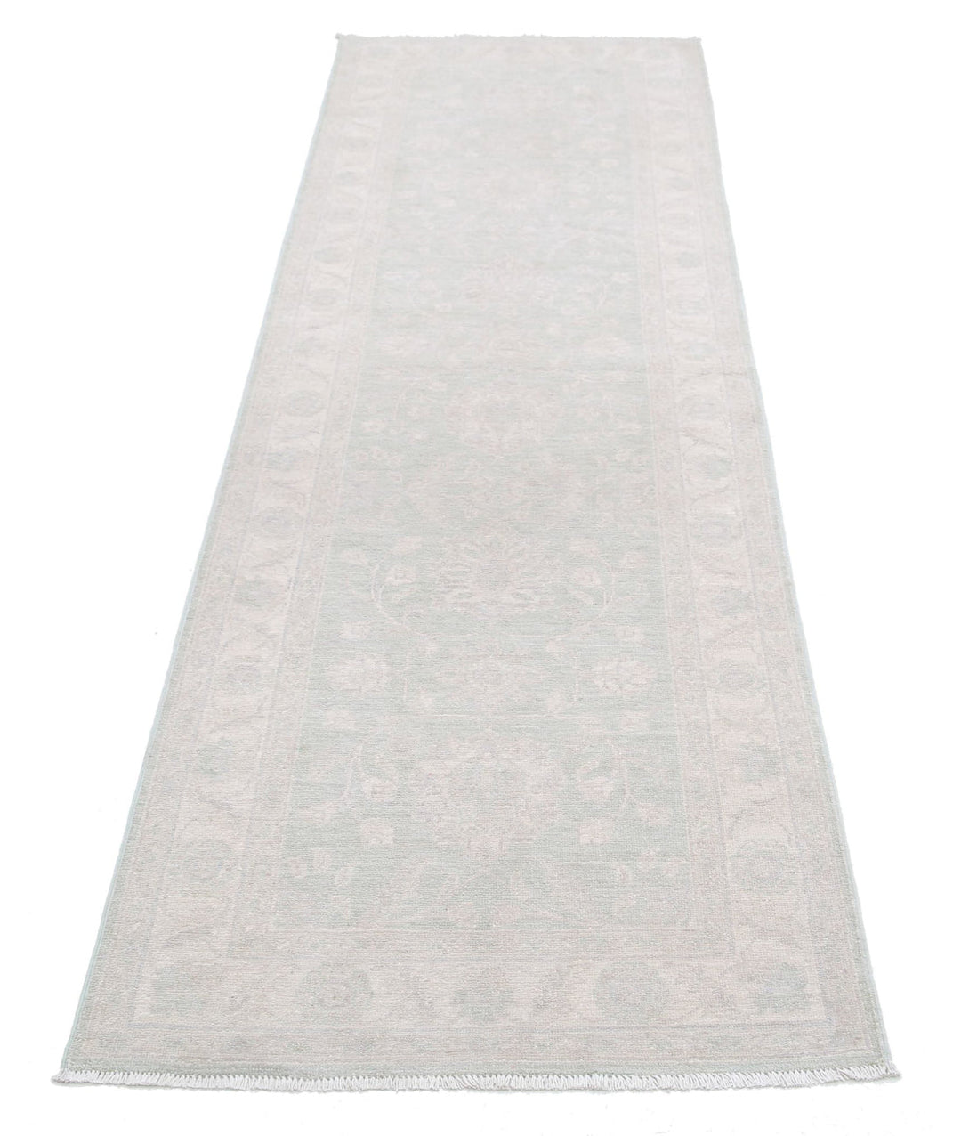 Afghan Serenity Runner Rug 2' 8" x 8' 7" Hand-Knotted | No. AT68039