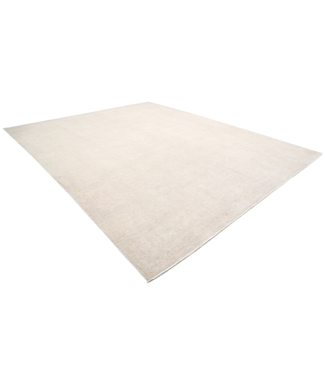 Ivory Afghan Serenity Rug 11' 9" x 14' 3" Hand-Knotted | No. AT24346