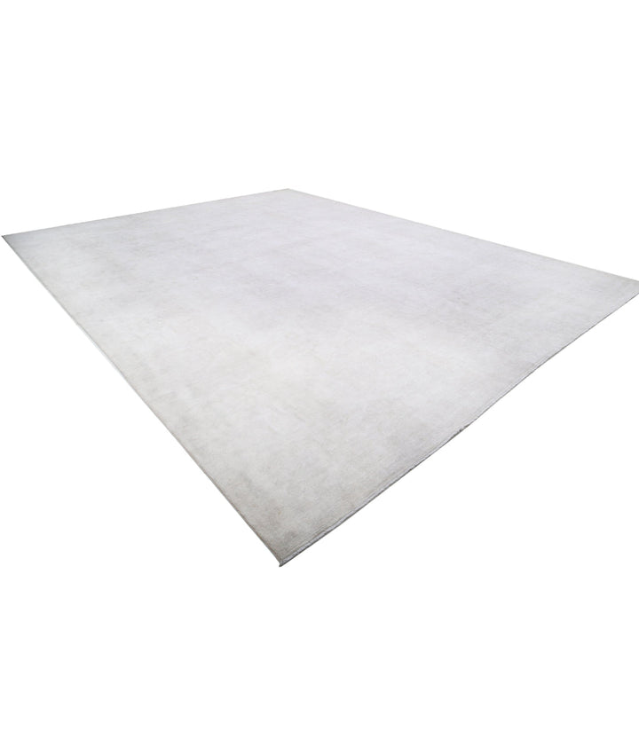 Ivory Afghan Serenity Rug 14' 7" x 18' 11" Hand-Knotted | No. AT41592