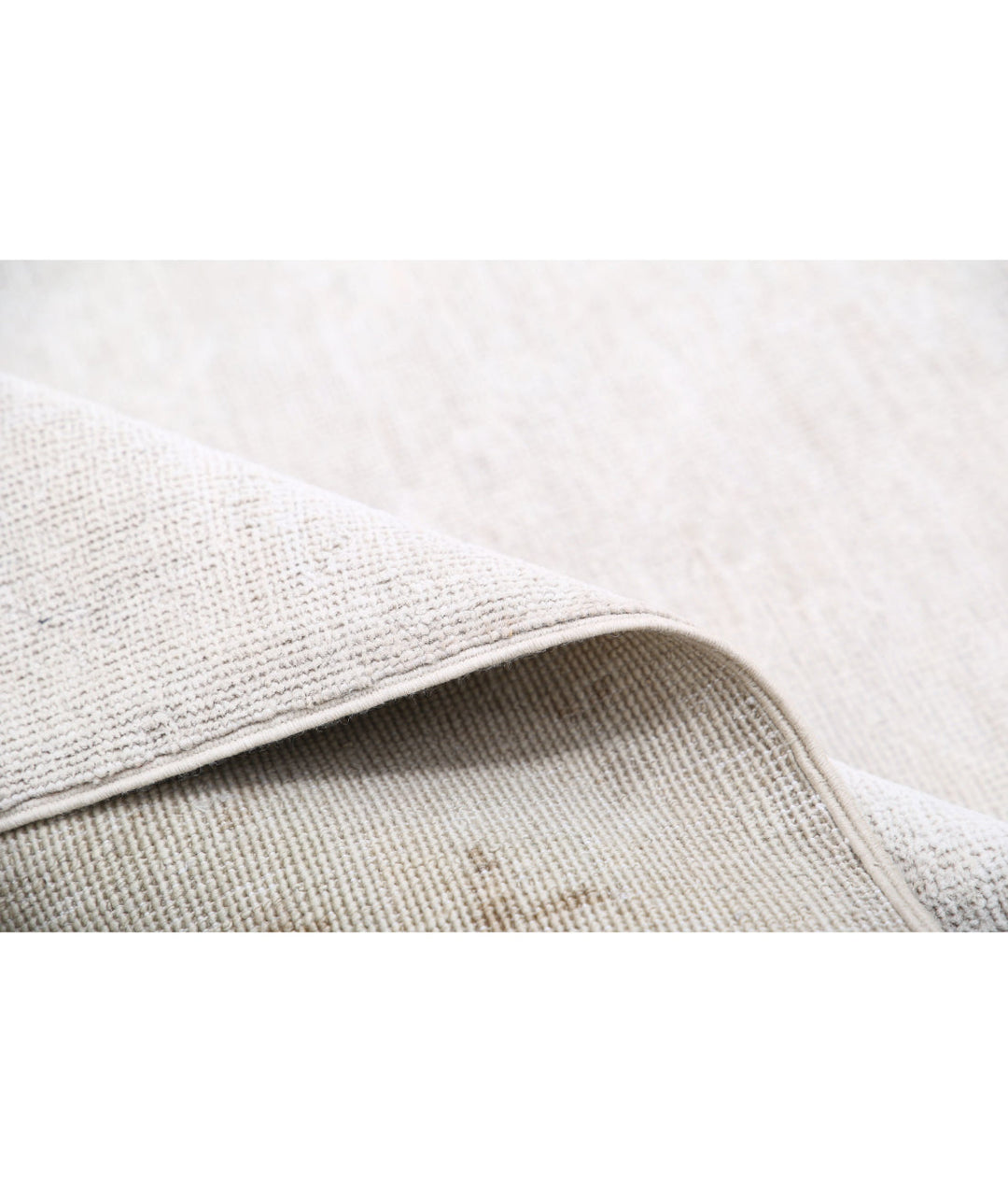 Ivory Afghan Serenity Rug 14' 7" x 18' 11" Hand-Knotted | No. AT41592