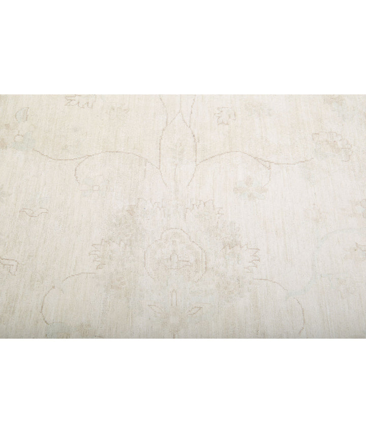 Ivory Afghan Serenity Rug 17' 0" x 23' 9" Hand-Knotted | No. AT63248