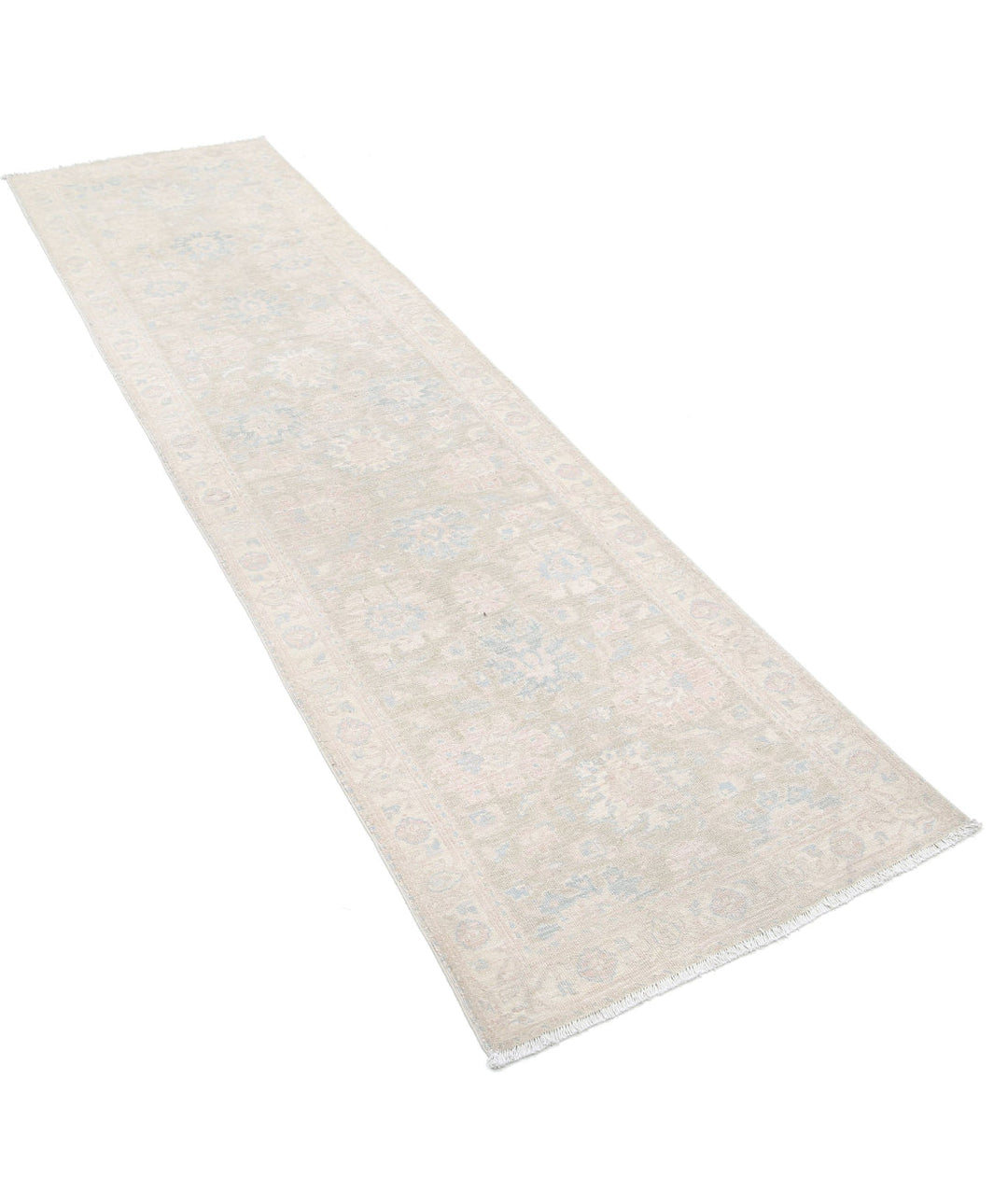 Afghan Serenity Rug 2' 5" x 9' 3" Hand-Knotted | No. AT96091