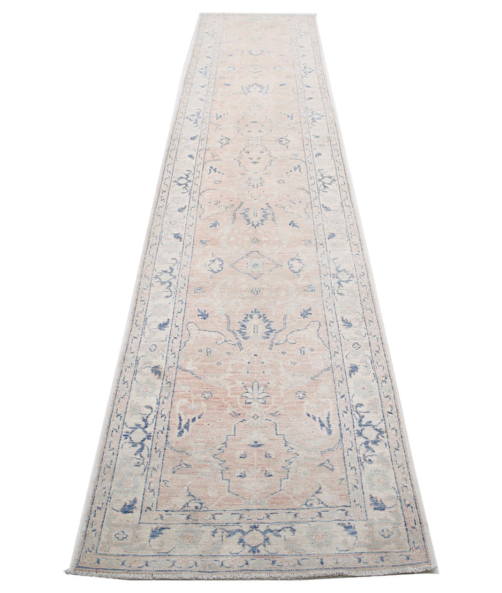 Hand Knotted Serenity Wool Rug 2' 6" x 13' 6" - No. AT15357