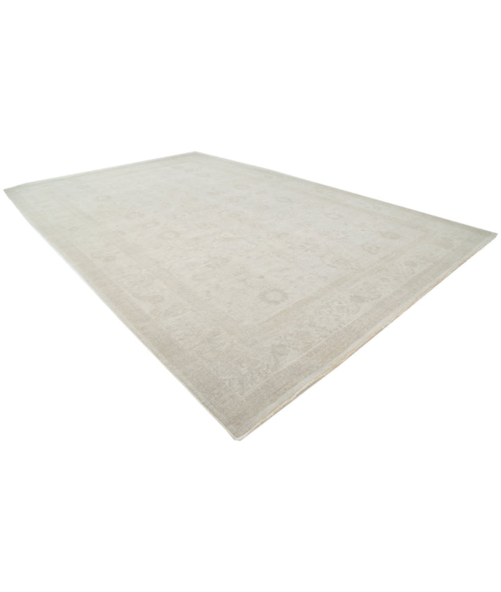 Ivory Afghan Serenity Rug 11' 6" x 17' 10" Hand-Knotted | No. AT65206