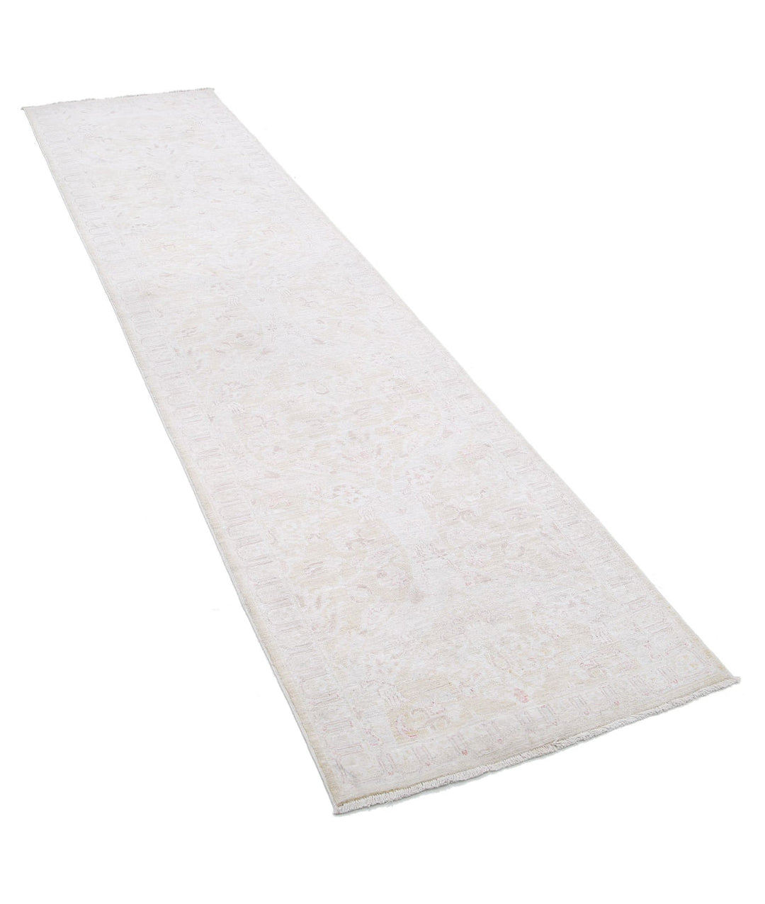Afghan Tabriz Rug 2' 6" x 10' 5" Hand-Knotted | No. AT59197