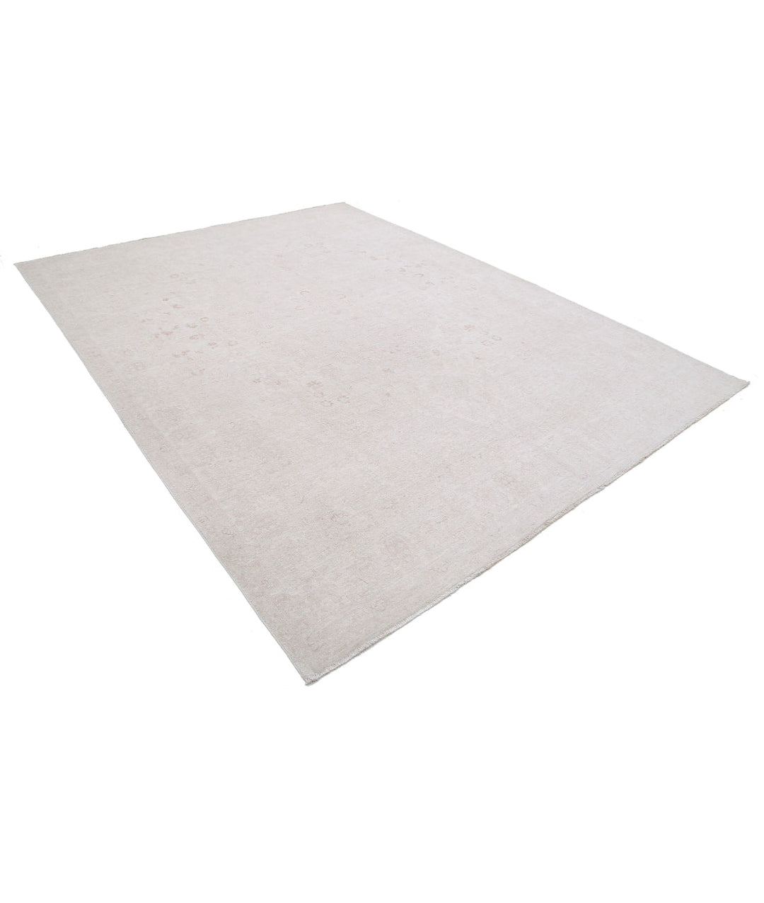Ivory Afghan Serenity Rug 8' 9" x 11' 3" Hand-Knotted | No. AT47189
