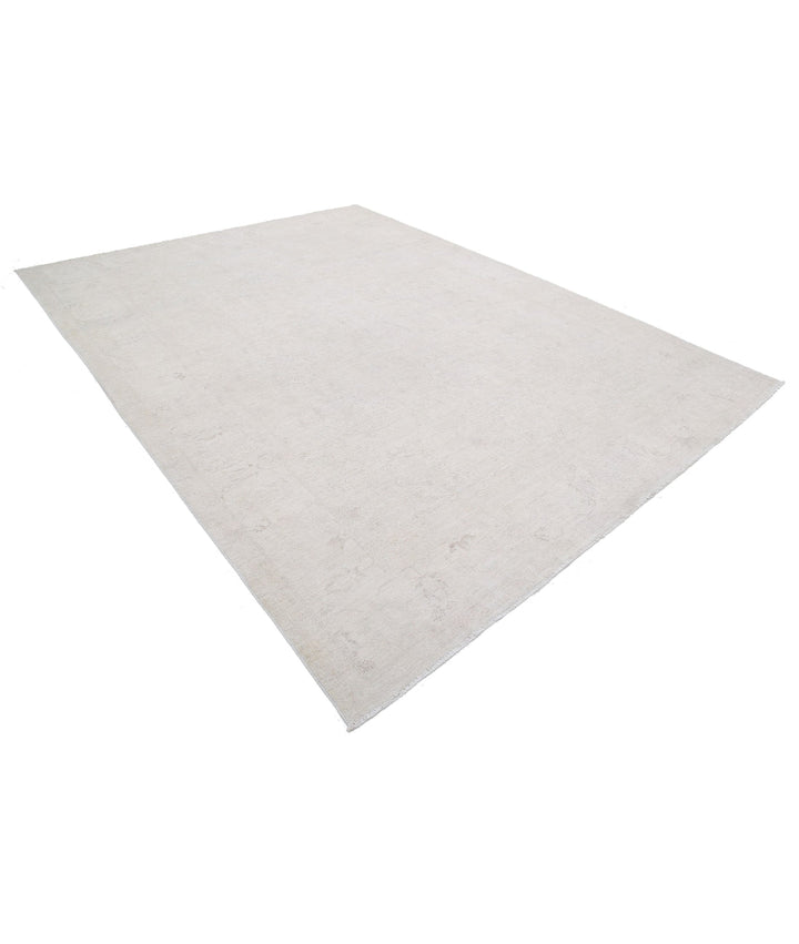 Ivory Afghan Serenity Rug 8'11" x 11'10" Hand-Knotted | No. AT89964