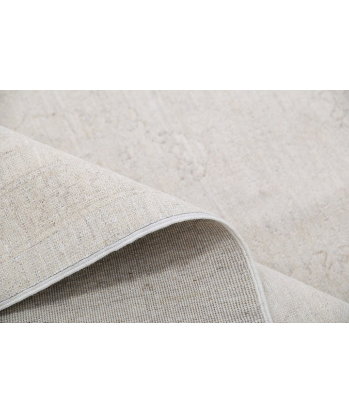 Ivory Afghan Serenity Rug 8'11" x 11'10" Hand-Knotted | No. AT89964