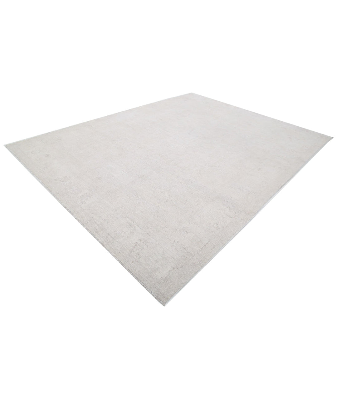 Ivory Afghan Serenity Rug 8'11" x 11'10" Hand-Knotted | No. AT89964