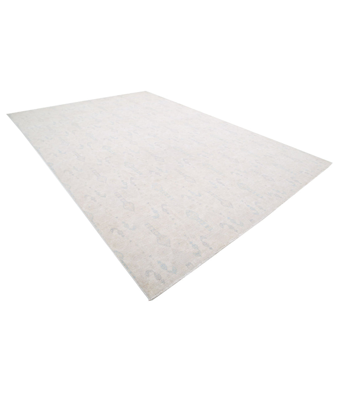 Ivory Afghan Serenity Rug 9' 10" x 14' 2" Hand-Knotted | No. AT89766