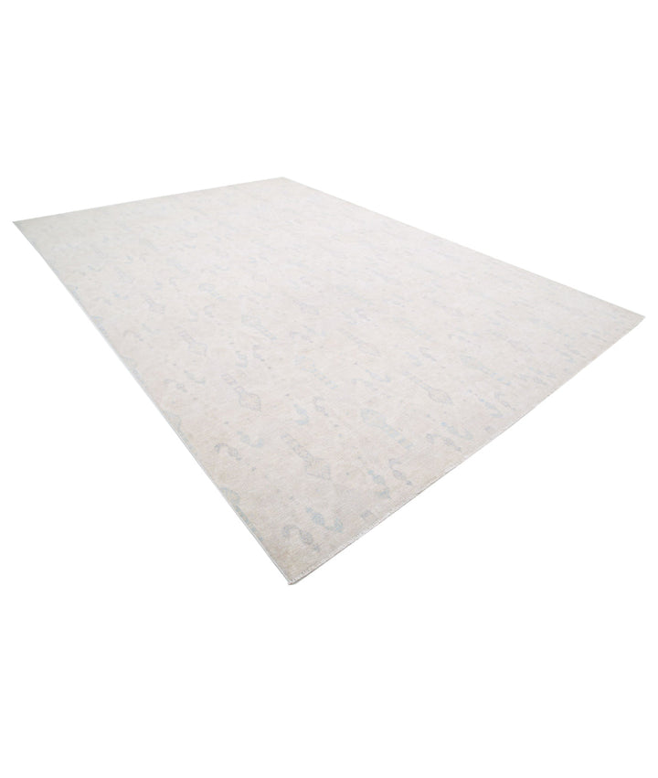 Ivory Afghan Serenity Rug 9' 10" x 14' 2" Hand-Knotted | No. AT89766