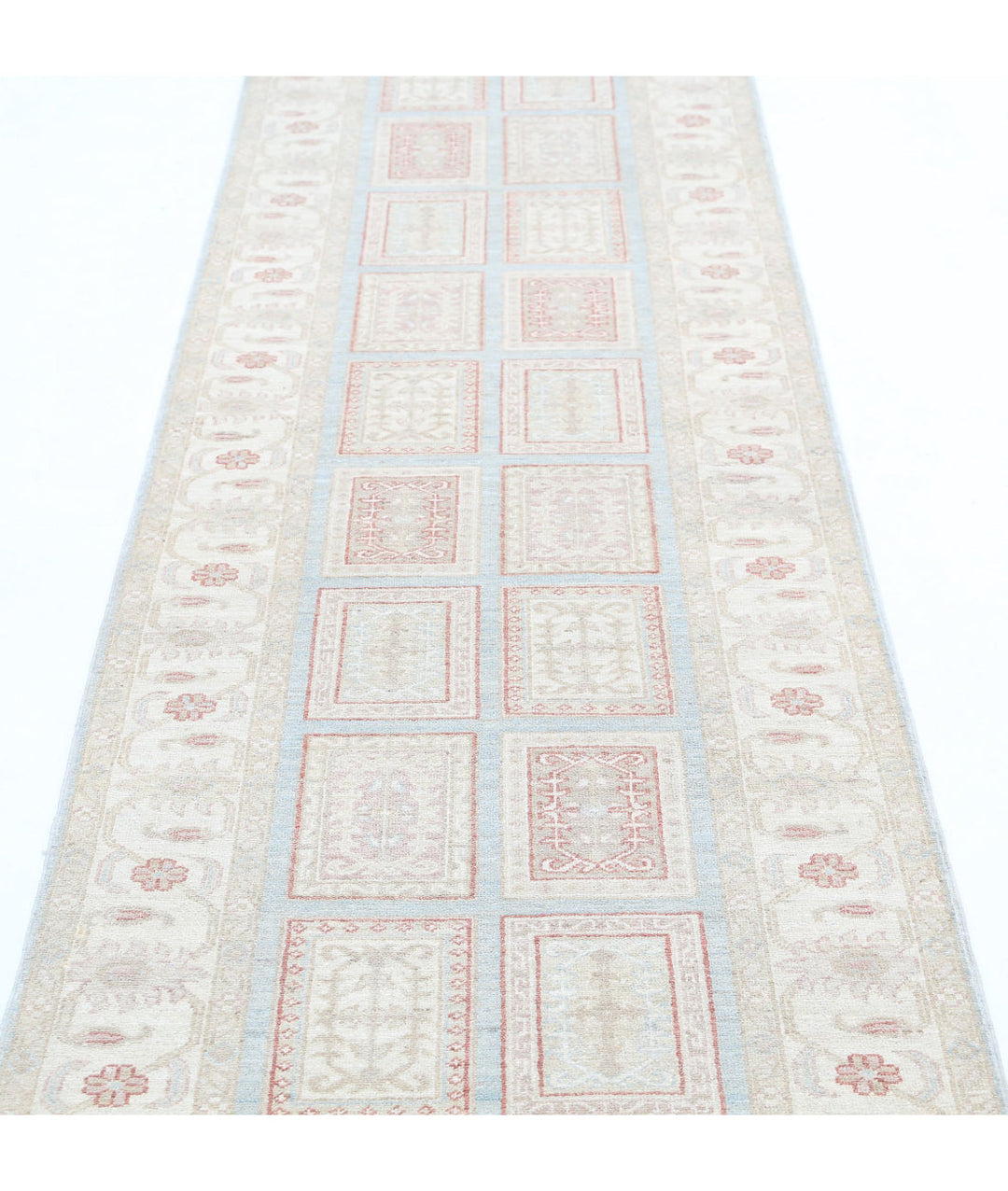Afghan Bakhtiari Runner Rug 2' 7" x 9' 7" Hand-Knotted | No. AT80617