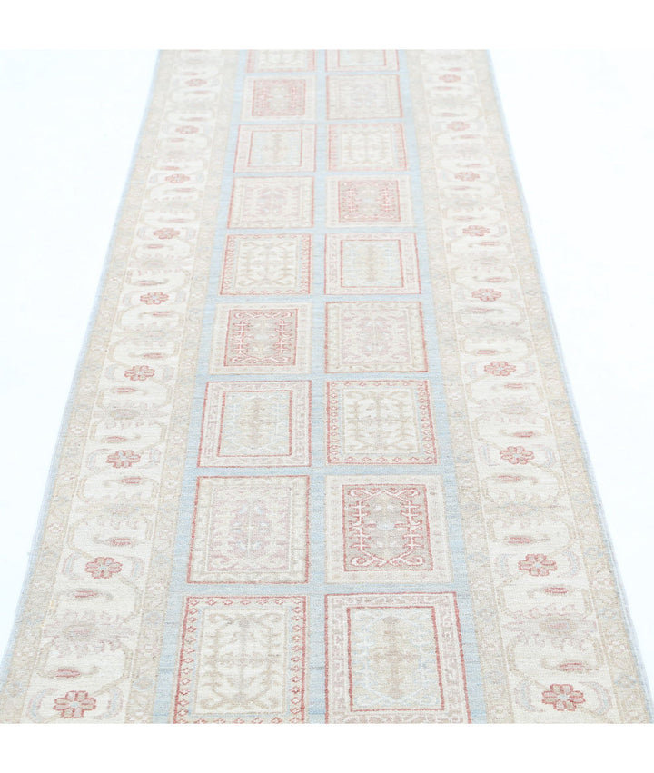 Afghan Bakhtiari Runner Rug 2' 7" x 9' 7" Hand-Knotted | No. AT80617