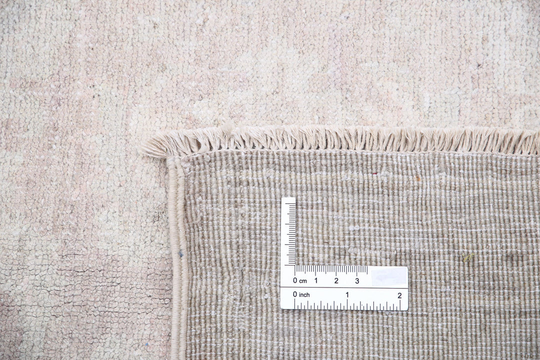 Ivory Afghan Serenity Rug 8' 0" x 10' 6" Hand-Knotted | No. AT12432