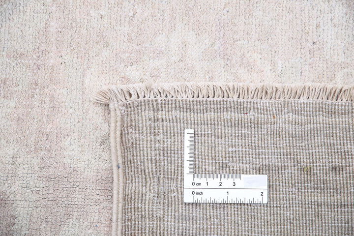 Ivory Afghan Serenity Rug 8' 0" x 10' 6" Hand-Knotted | No. AT12432