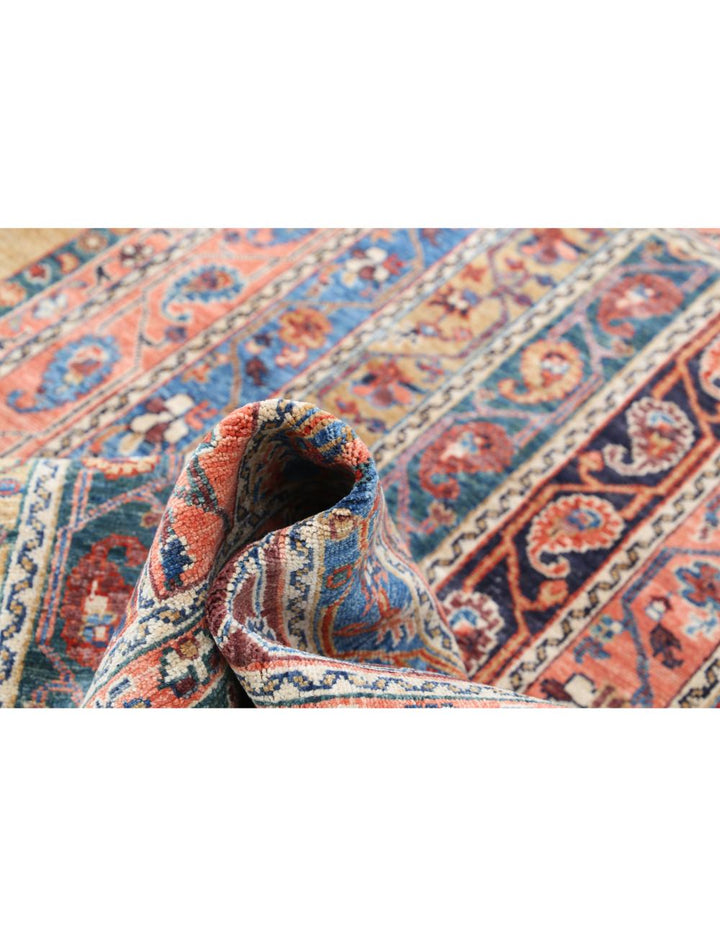 Brown Afghan Shaal Rug 4' 11" x 6' 6" Hand-Knotted | No. AT83643