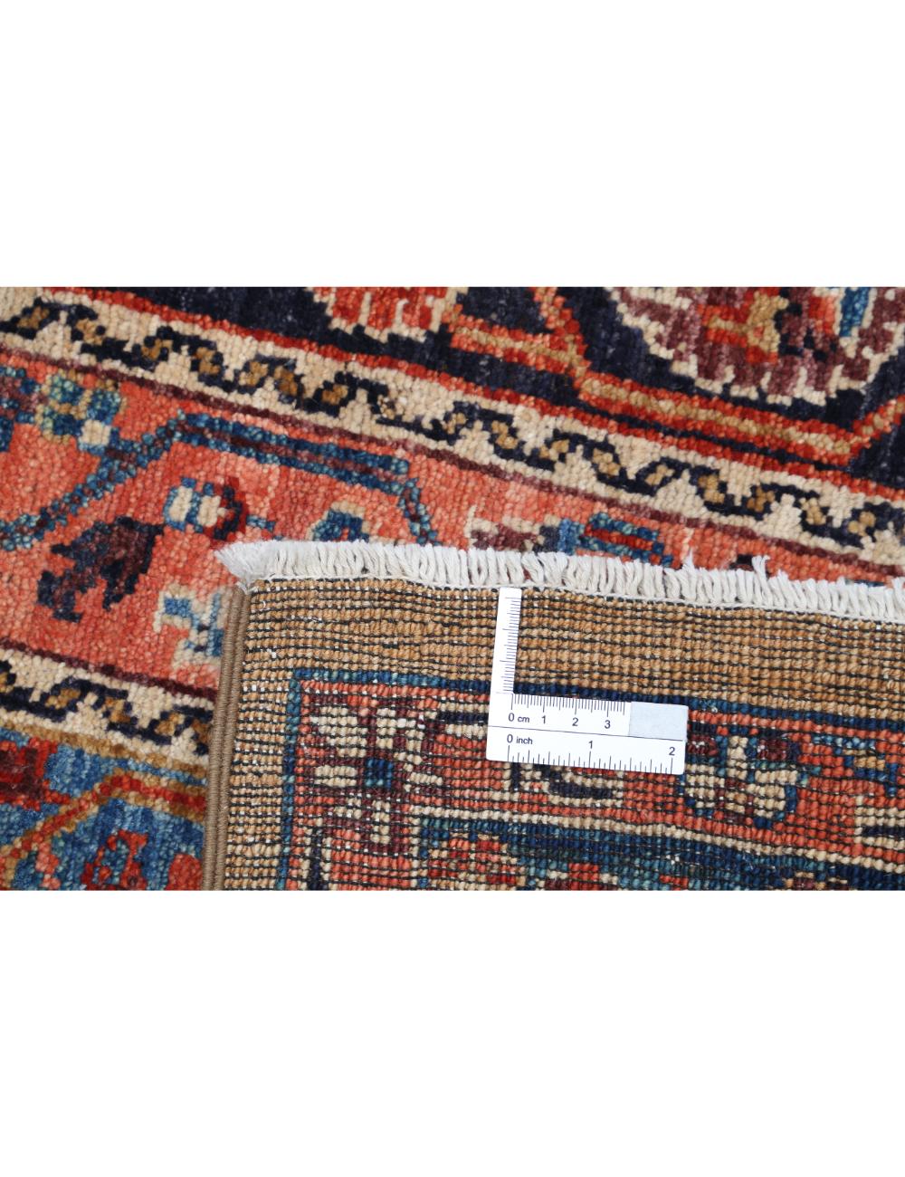 Brown Afghan Shaal Rug 4' 11" x 6' 6" Hand-Knotted | No. AT83643
