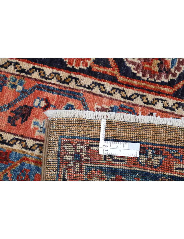 Brown Afghan Shaal Rug 4' 11" x 6' 6" Hand-Knotted | No. AT83643