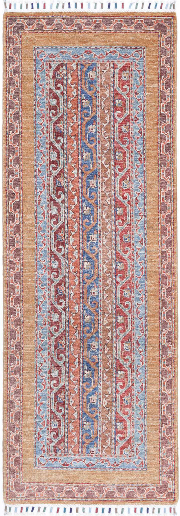 Hand Knotted Shaal Wool Rug 1' 11" x 5' 10" - No. AT82219
